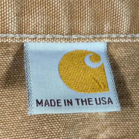 Vtg Carhartt B01 Double Front Knee Pants USA Loose Fit Mens 35 x 27 Distressed - Picture 5 of 11
